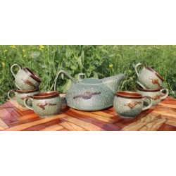 Tea/Coffee Kettle With Cups